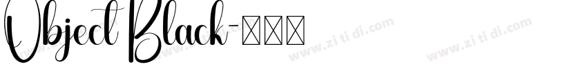 Object Black字体转换